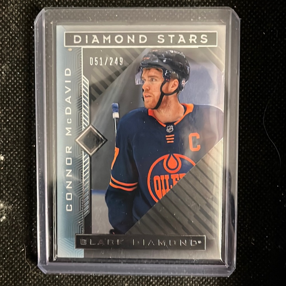 2021/22 upper deck black diamond Connor Mcdavid Diamond Stars /249